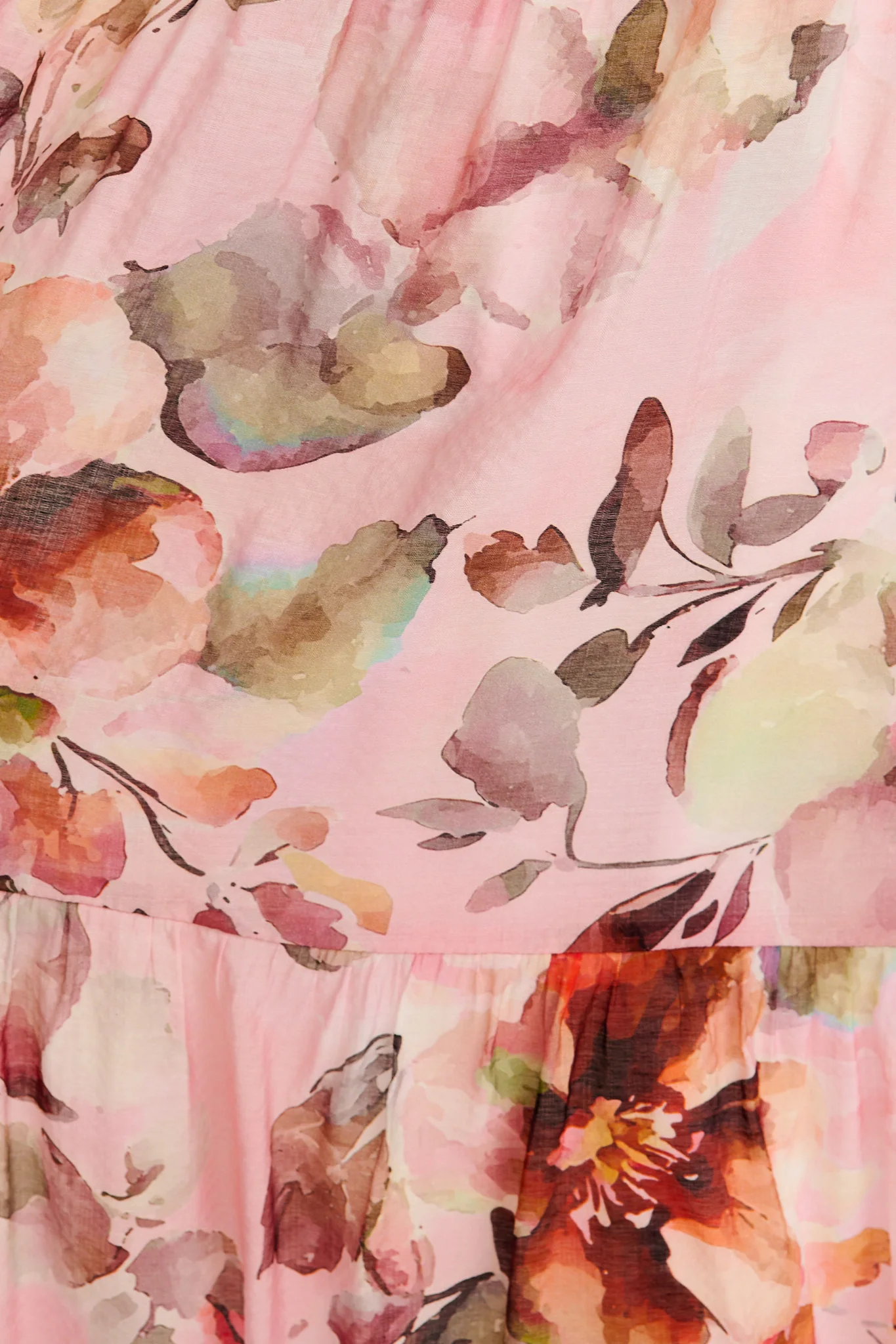 Milen Midi Dress in Pink with Multi Floral - Image 6
