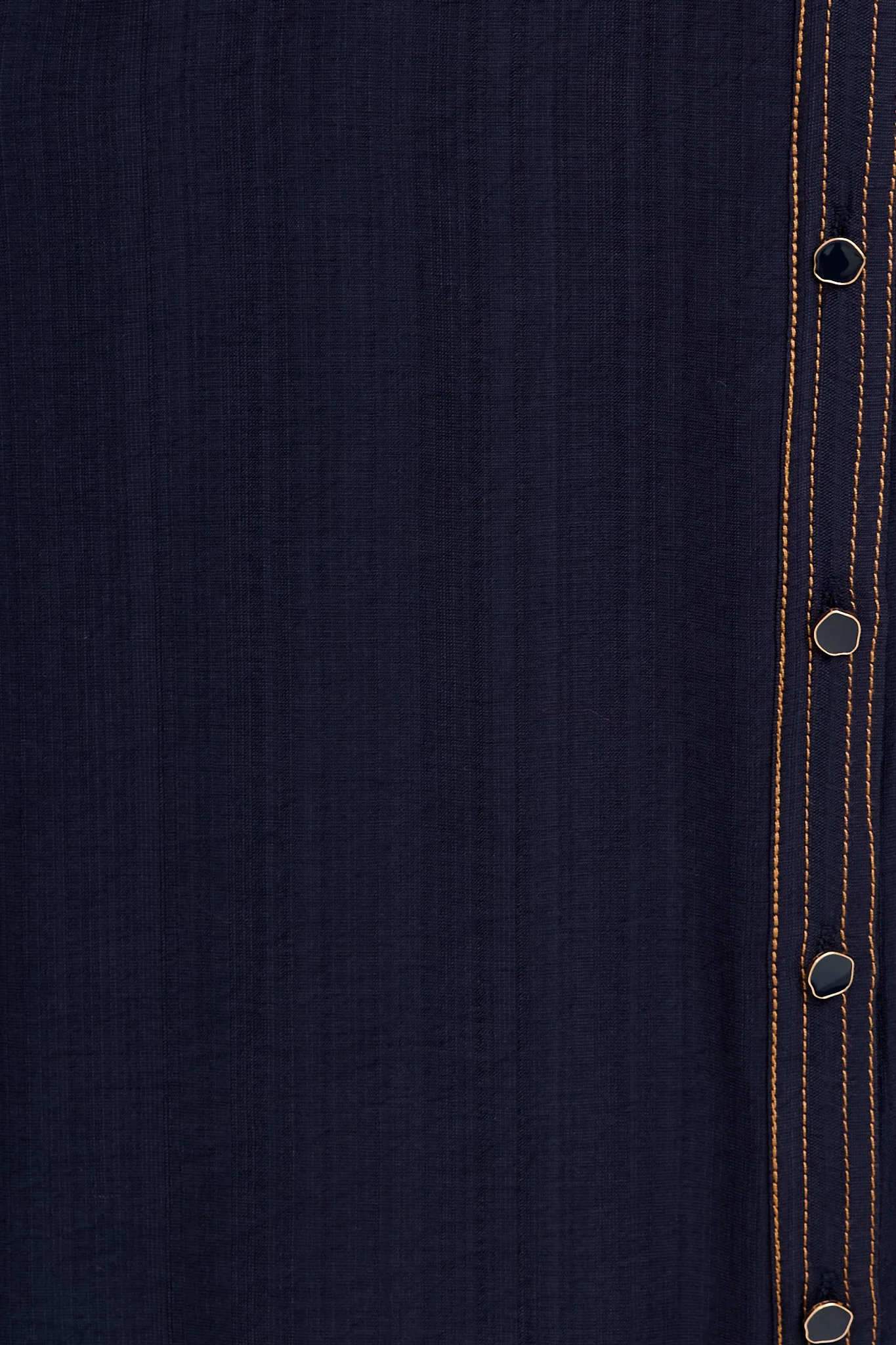 Omaria Midi Shirt Dress in Navy - Image 7
